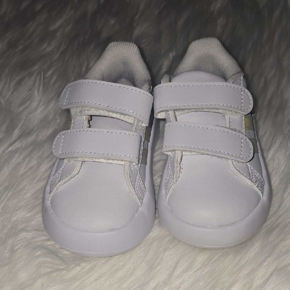 Addias Kids White Velcro BUBBLE COMFY
